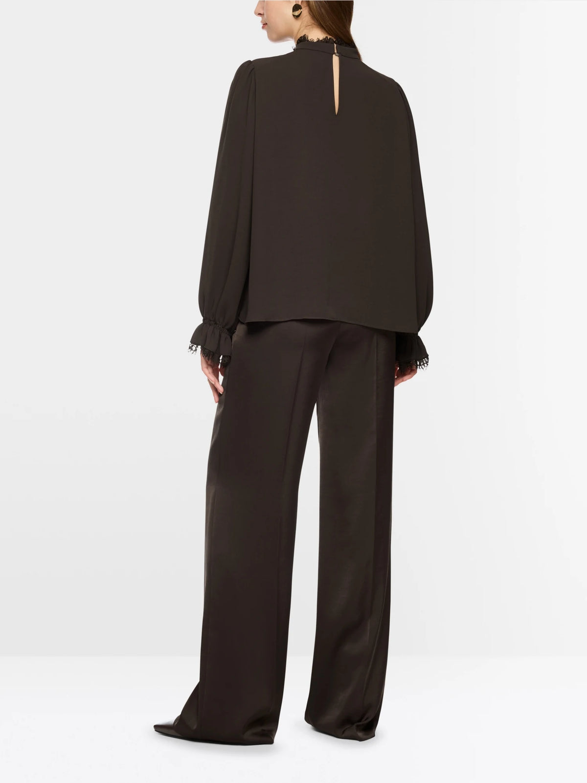 Marc Cain brown blouse back view 