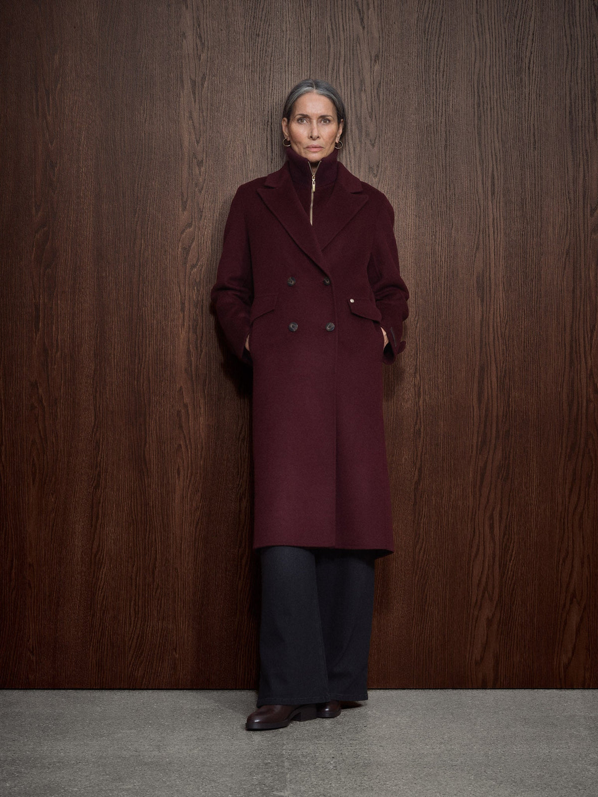 Mos Mosh mmalva loisa mock neck coat port royale 