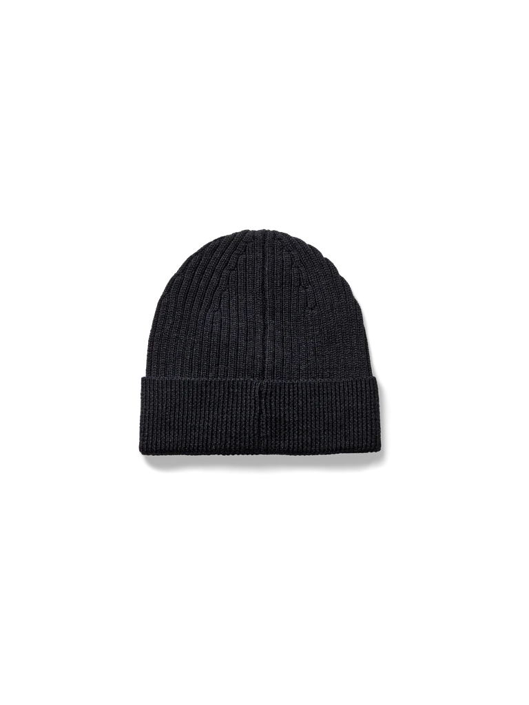 Mos Mosh mmtova wool rib hat dark navy back flat lay