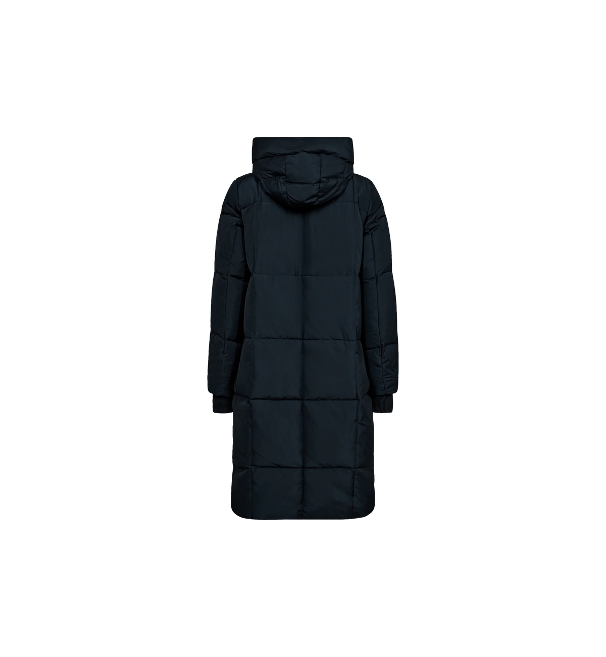Mos Mosh MMnova square coat in navy back flat lay