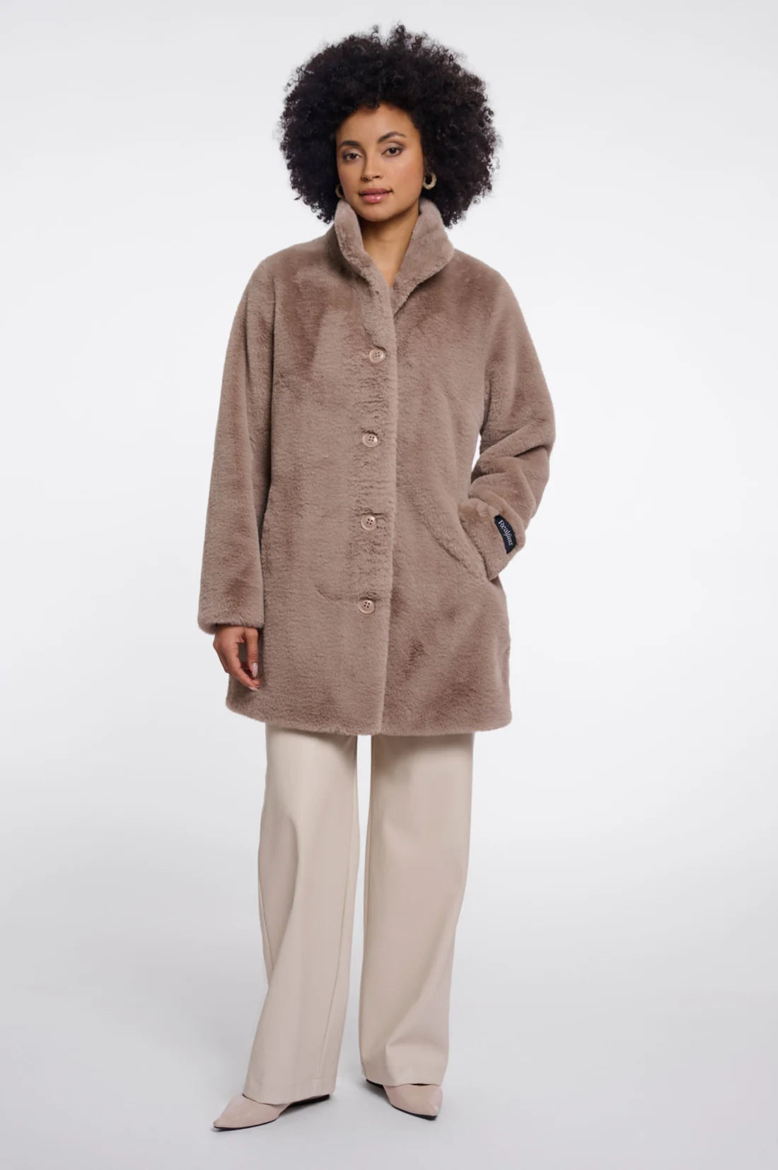 Rino & Pelle Nonna 7002611 coat in MOCHA LATTE 