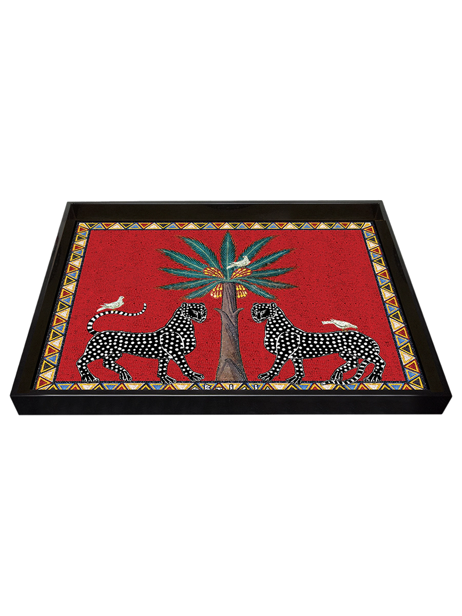 Ortigia Red Mosaico decorative tray