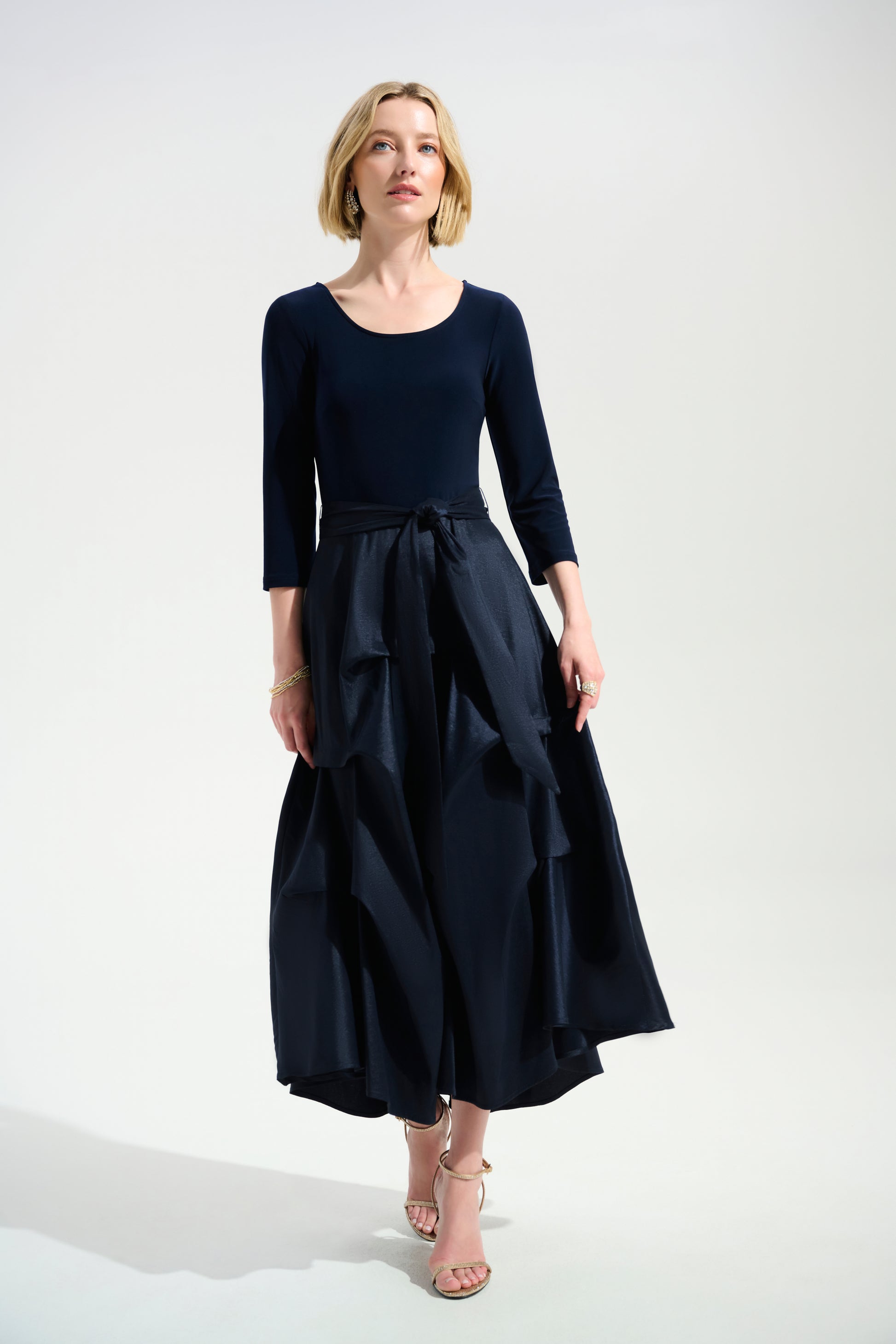 Joseph Ribkoff Strecth Taffata Fit and Flare Dress  Serena
