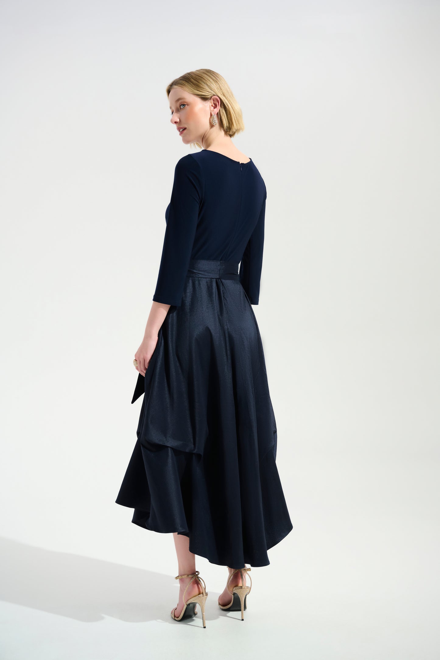 Joseph Ribkoff Strecth Taffata Fit and Flare Dress