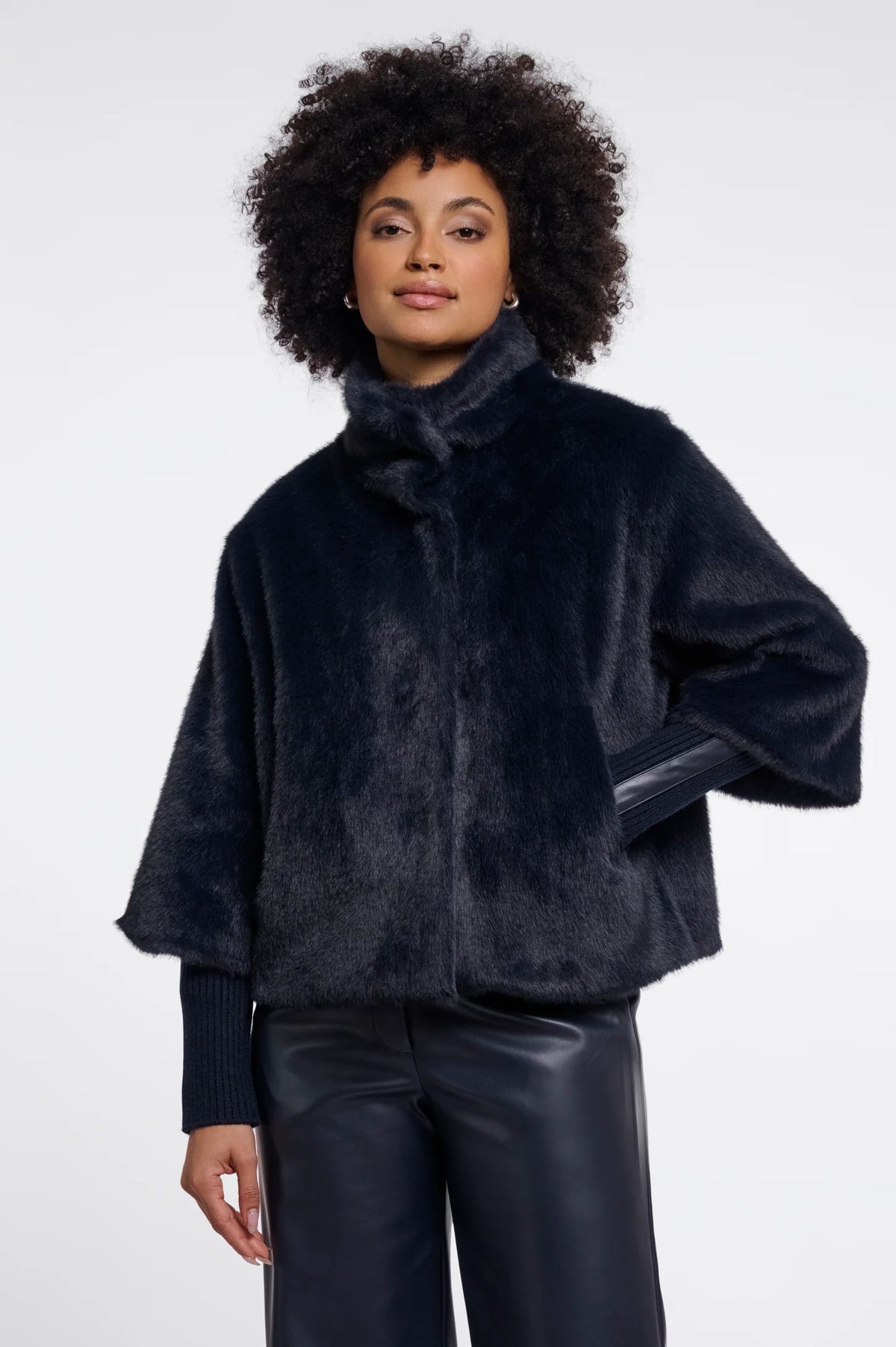 Rino & Pelle Nesrin Jacket in Dark Navy front view