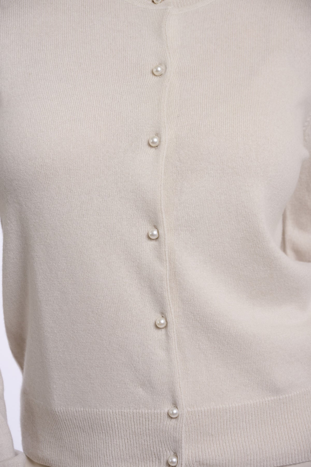 Close-up of cashmere blend texture on Rino & Pelle Jager birch