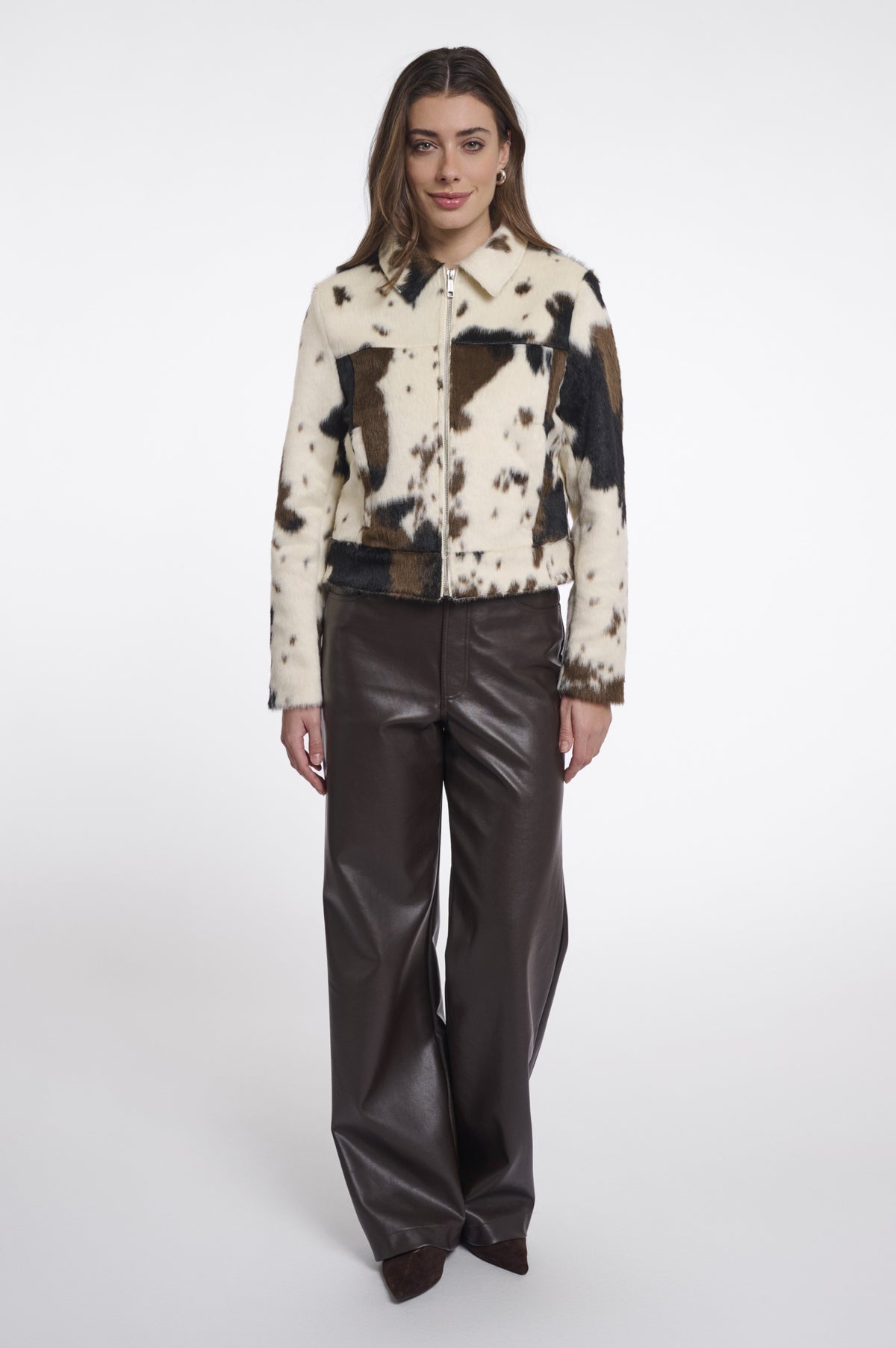Rino & Pelle Touka contemporary cow print jacket