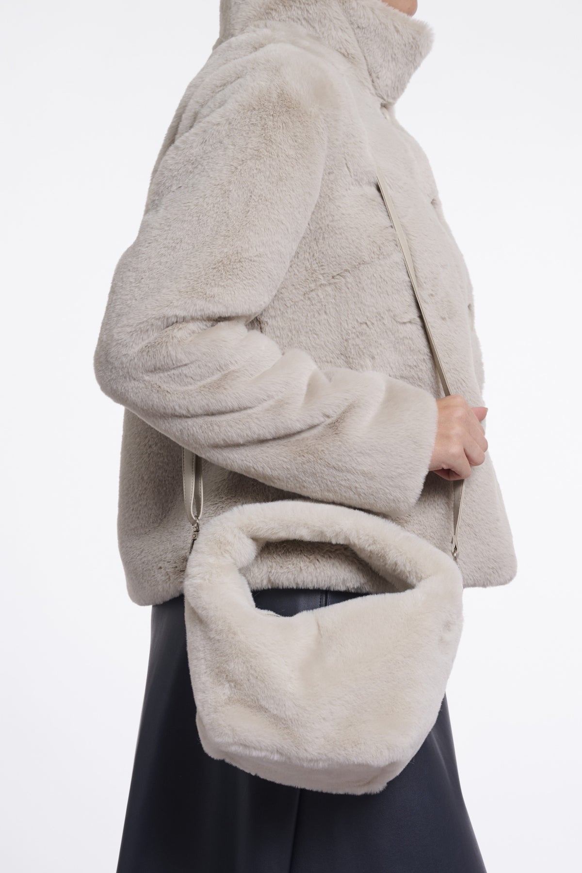 Rino & Pelle Cheryl Birch faux fur bag birch