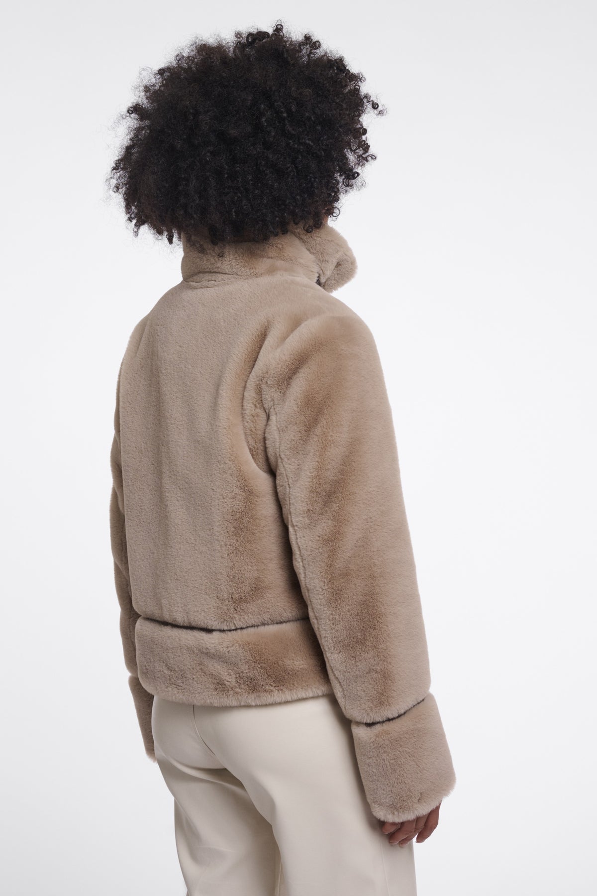 Rino & Pelle Lambra Oat jacket back view