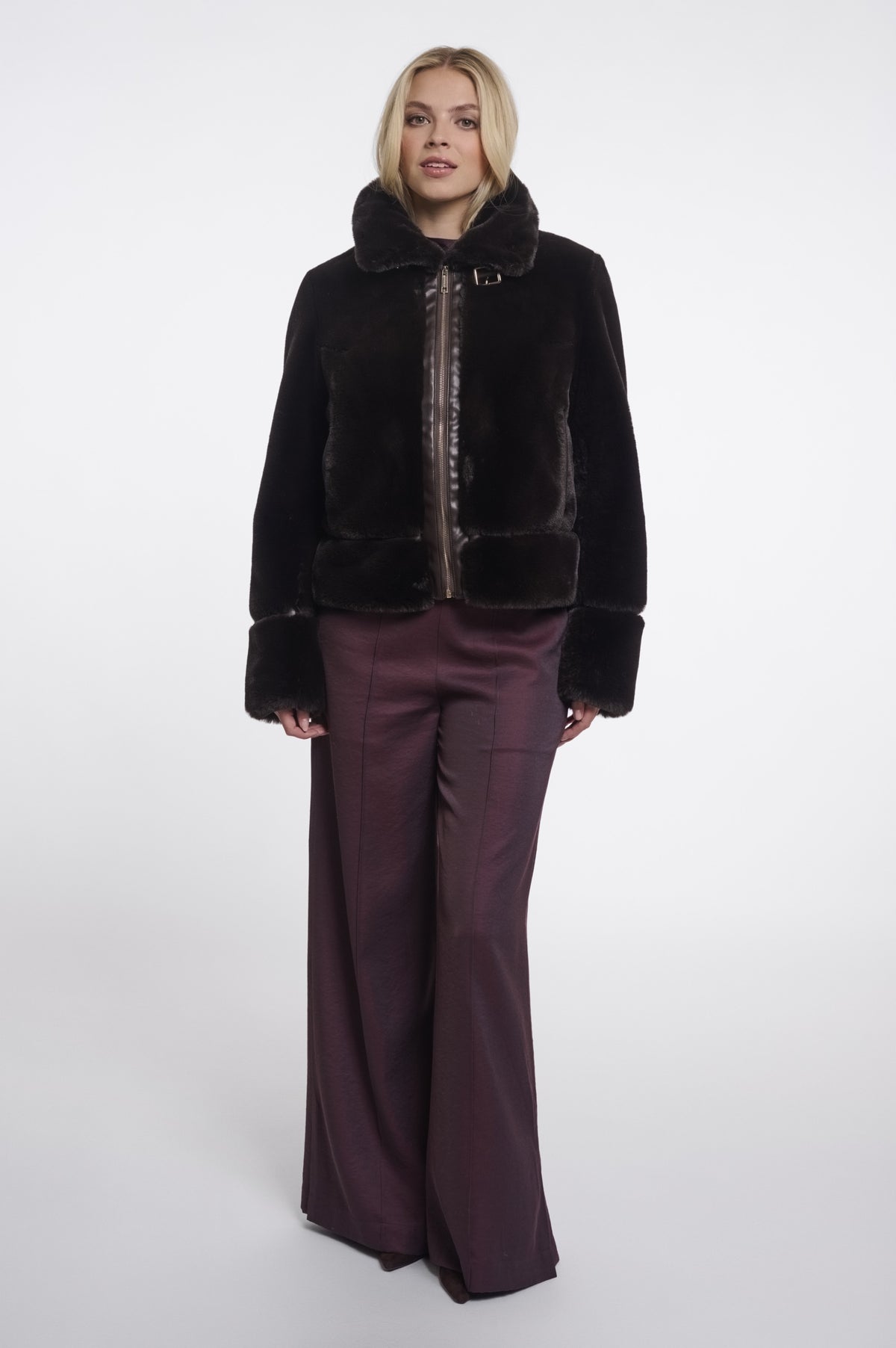 Lambra Short Faux Fur Jacket