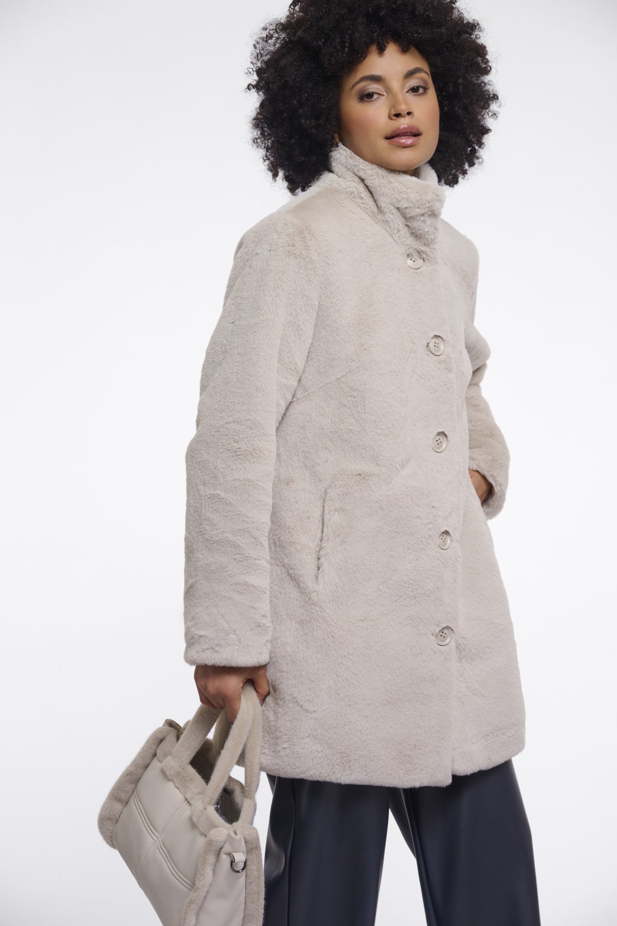 Rino & Pelle Nonna designer winter coat in Birch