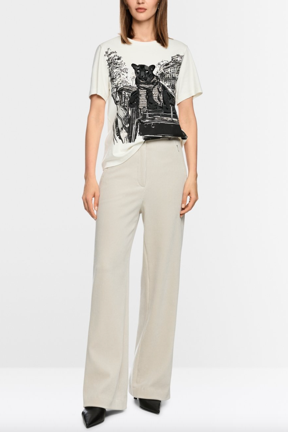 Marccain Tee with Panther Print