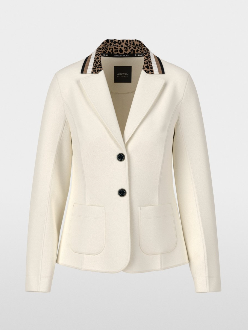 Marccain Blazer with Leopard Trim