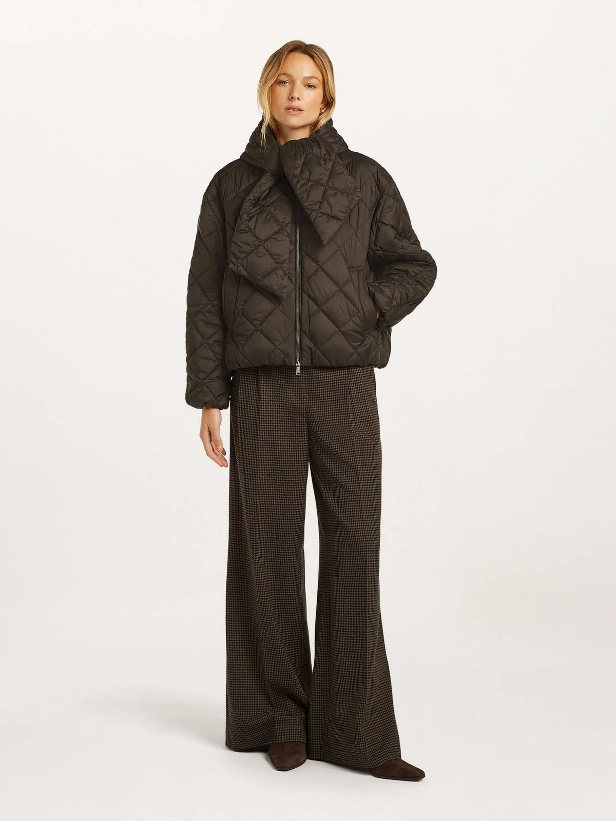 Beaumont Violetta Jacket in Dark Chocolate front view