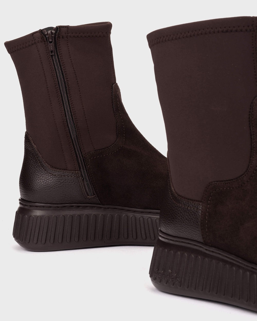 Wonders XFLY 07 sock-style ankle boots marrone brown