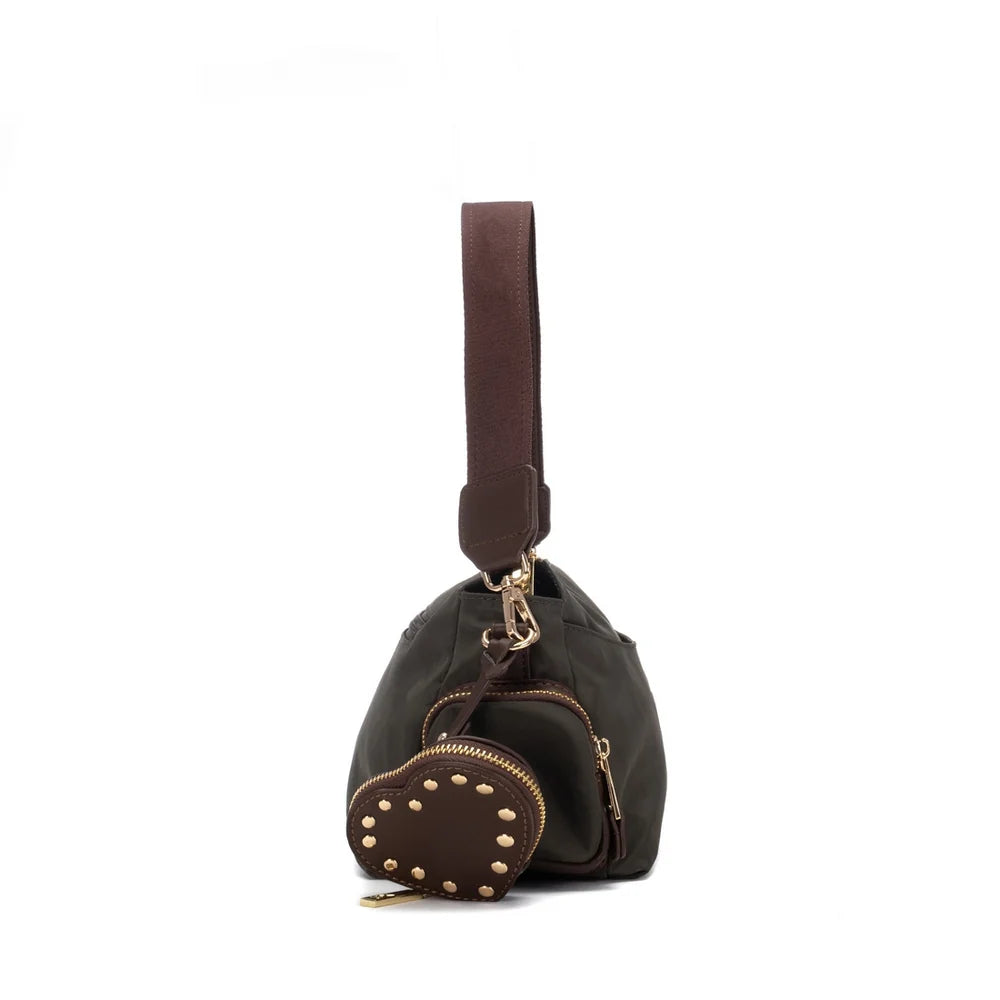 XTI women's bag 184653 in Khaki side view