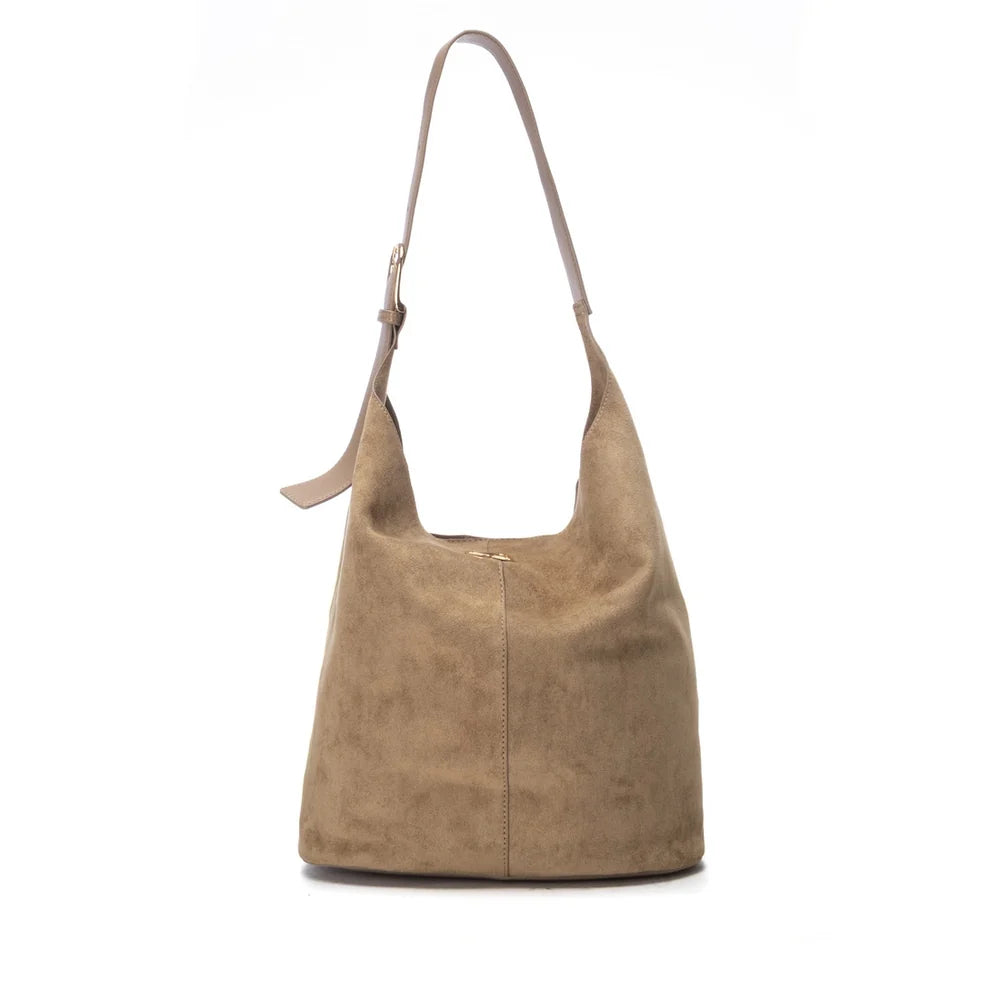 XTI women's bag style 184693 in taupe front view