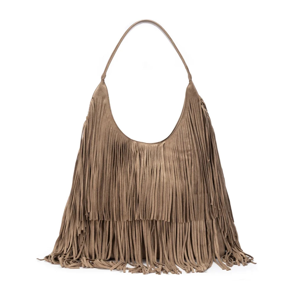 XTI women's bag style 184708 in Taupe front view