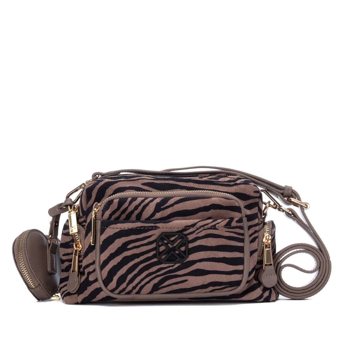 XTI women's bag style 184713 in Taupe front view