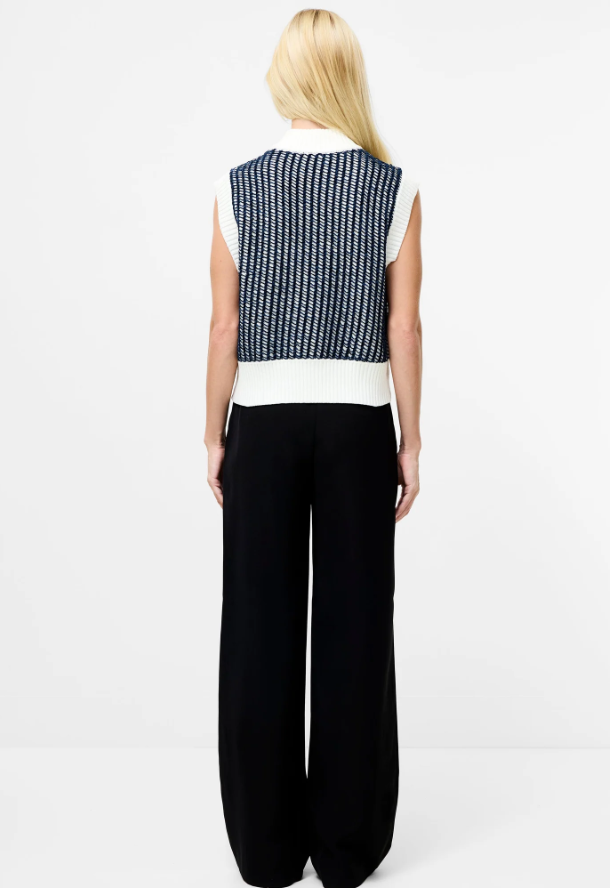 French Connection Klara Sleeveless Zip Up Knit Jumper