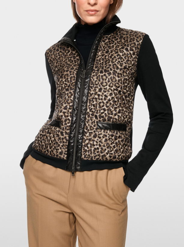 Marccain Light Jacket with Leopard Print