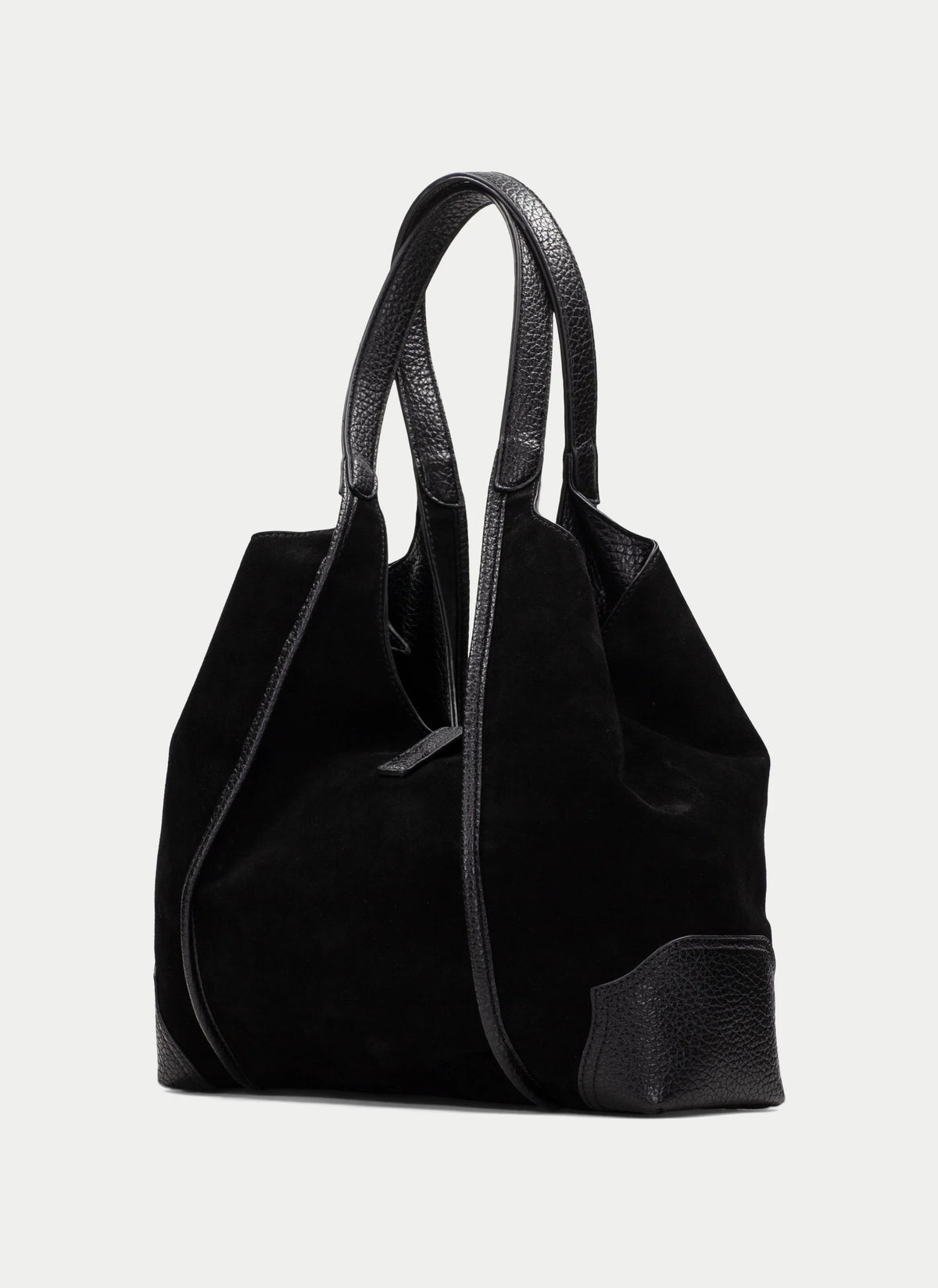 Hispanitas black  shoulder bag side view